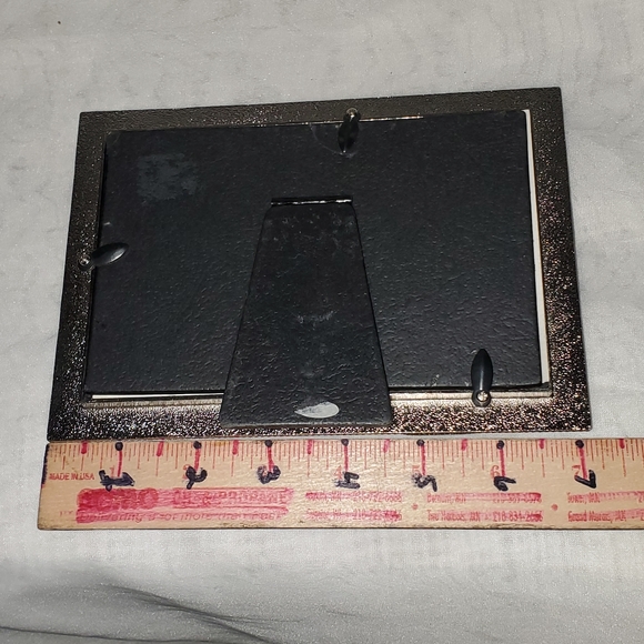 Vintage Black Metal Art Candle Holder & Black Enameled Frame - Picture 16 of 16